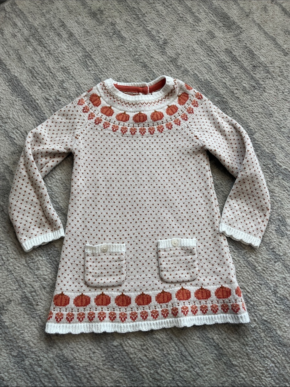 Max Studio Cream Knit Pumpkin Dress